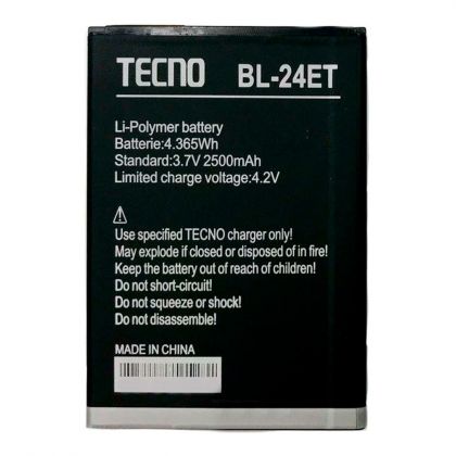 акумулятор tecno bl-24et для tecno pop 1 pro / pop 2f (b1f) / f7 (bl-f3) 2500 mah [original] 12 міс. гарантії