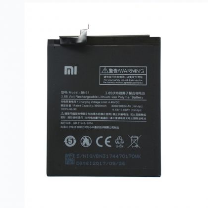 акумулятор xiaomi bn31 - mi a1/ mi 5x/ redmi note 5a/ redmi note 5a pro [original prc] 12 міс. гарантії