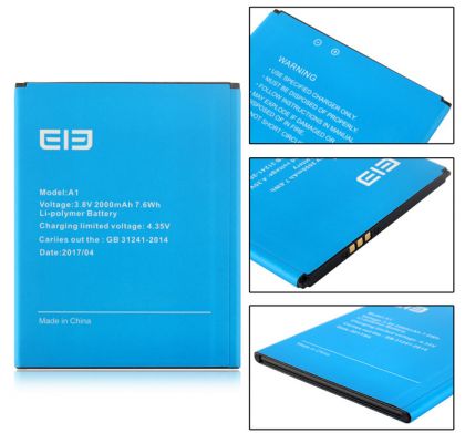 акумулятор elephone a1 (2000 mah) [original prc] 12 міс. гарантії