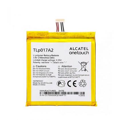 акумулятор alcatel/tcl tlp017a2 - tcl s530t, idol 2 mini, one touch fire e, one touch idol 2 mini, ot6012 [original prc] 12 міс. гарантії