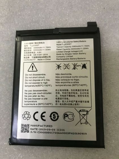 aккумулятор alcatel tlp030k7 ot-5024d, alcatel 1s (2019) 5024y, 5024k [original prc] 12 міс. гарантії