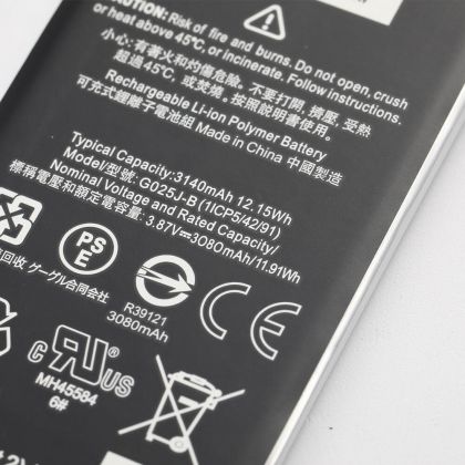 акумулятор google g025j-b pixel 4a, 3140 mah [original prc] 12 міс. гарантії