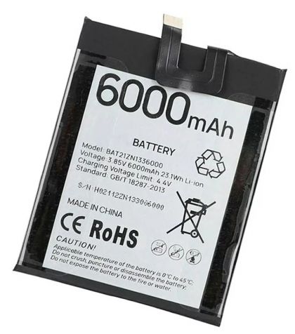Акумулятор для Doogee V20 / V20 Pro BAT21ZN1336000 (6000 mAh) [Original PRC] 12 міс. гарантії