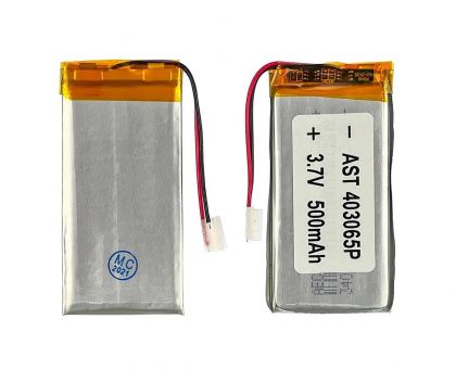 акумулятор 403065p універсальний з контролером, 3,8 х 30 х 61 мм (500 mah)/ для tws навушників,видеорегистраторов и іграшок