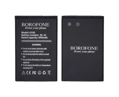 акумулятор borofone bl-4c для nokia 6300/ 5100/ 6100/ 6260/ 7200/ 7270/ 7610/ x2-00/ c2-05