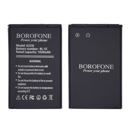 акумулятор borofone bl-5c для nokia 2300/ 3100/ 5030/ 6230/ 6230i/ 6600/ 6630/ c1-00/ c2-00/ e50/ n70/ n71/ n72/ x2-01