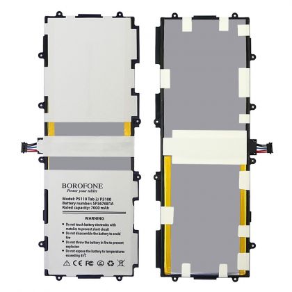 акумулятор borofone sp3676b1a для samsung p5110 tab 2/ p5100/ p7500/ n8000