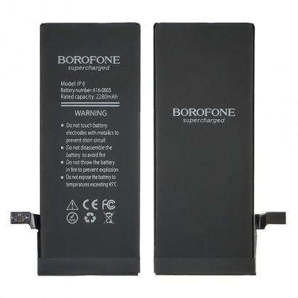 акумулятор borofone для apple iphone 6, посилений (2280 mah)