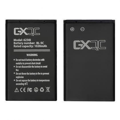 акумулятор gx bl-5c для nokia 2300/ 3100/ 5030/ 6230/ 6230i/ 6600/ 6630/ c1-00/ c2-00/ e50/ n70/ n71/ n72/ x2-01