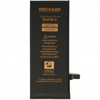 акумулятор mechanic для apple iphone 6s (збільшена ємність, 2200 mah)