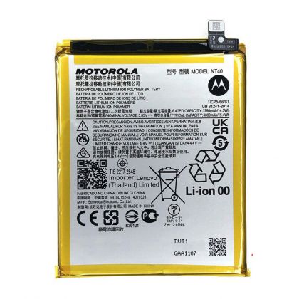 акумулятор motorola nt40 moto e20 xt2155, 3760 mah [original prc] 12 міс. гарантії