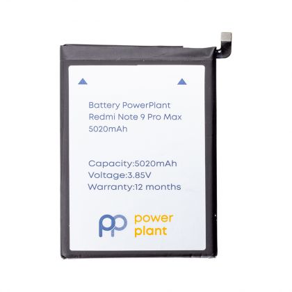 акумулятор powerplant xiaomi redmi note 9 pro max (bn52) 5020 mah