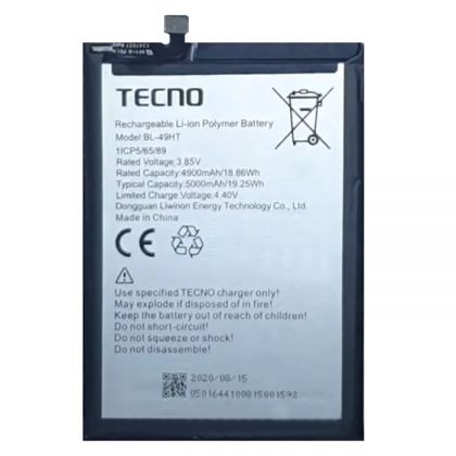 акумулятор tecno bl-49ht camon 16 se, 5000 mah [original prc] 12 міс. гарантії