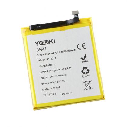 акумулятор yoki для xiaomi redmi note 4 / bn41 (china version, mediatek, mtk) 4100 mah