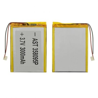 Акумулятор 358095P універсальний з контролером, 3 х 70 х 97 мм (3000 mAh)/ для смартфона, планшета