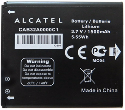 акумулятор alcatel ot916 (cab32a0000c1, cab32a0000c2) [original prc] 12 міс. гарантії