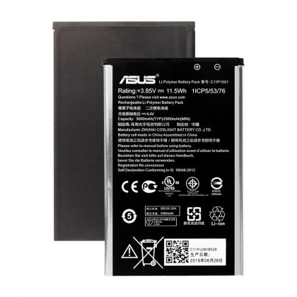 акумулятор asus c11p1501 zenfone 2 laser ze550kl ze600kl ze601kl zenfone selfie zd551kl 3000 mah [original] 12 міс. гарантії