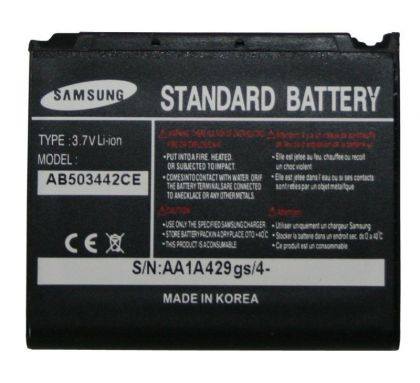 акумулятор для samsung d900, e780, e480, e490, d908 (ab503442ce) [hc]