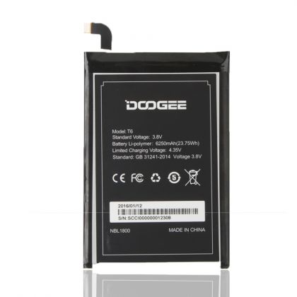 акумулятор doogee t6 6250 mah [original prc] 12 міс. гарантії