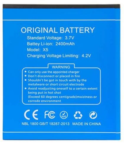 акумулятор doogee x5 / x5 pro, bqs 5006, bqs 6000 - 2400 mah [original prc] 12 міс. гарантії