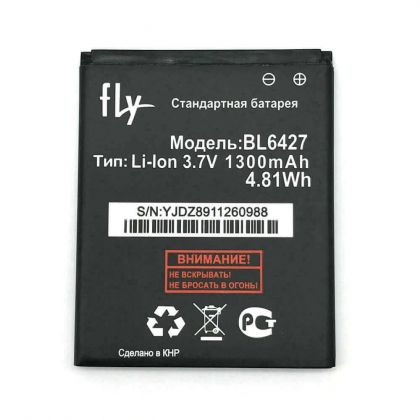акумулятор fly bl6427 / fs407 [original prc] 12 міс. гарантії