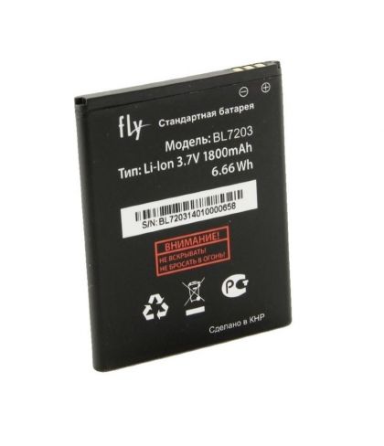 акумулятор fly bl7203 (iq4405 quad evo chic 1, iq4413 quad evo chic 3) [original prc] 12 міс. гарантії