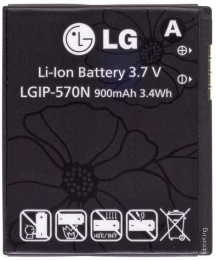 акумулятор lg gd310 lgip-580n / lgip-570n  [original prc] 12 міс. гарантії