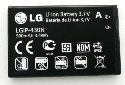 акумулятор lg gs290, lgip-430n [original prc] 12 міс. гарантії