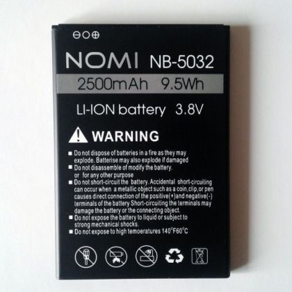 акумулятор nomi nb-5032 i5032 evo x2 [original prc] 12 міс. гарантії