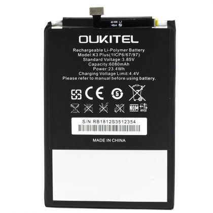 акумулятор oukitel k3 plus [original prc] 12 міс. гарантії
