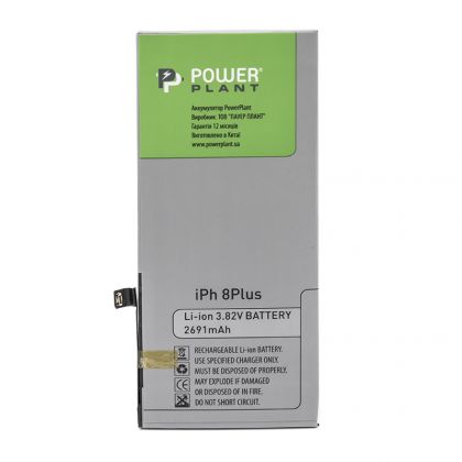 акумулятор powerplant apple iphone 8 plus (616-00367) 2691 mah