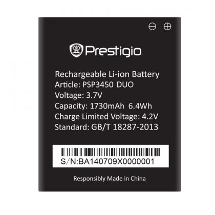 акумулятор prestigio 3450 / multiphone 3450 duo / psp3450 [original prc] 12 міс. гарантії
