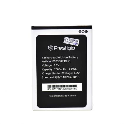 акумулятор prestigio muze a5, wize n3, wize nx3, wize nk3 / 3506/ 3507/ 3517/ 3527/ 5502 [original prc] 12 міс. гарантії