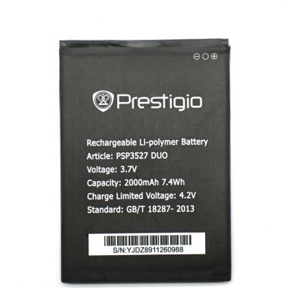 акумулятор prestigio muze a5, wize n3, wize nx3, wize nk3 / 3506/ 3507/ 3517/ 3527/ 5502 [original prc] 12 міс. гарантії