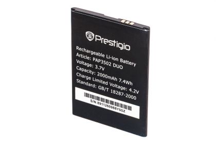 акумулятор prestigio psp3502 / pap3502 / psp3502duo 2000 mah [original prc] 12 міс. гарантії