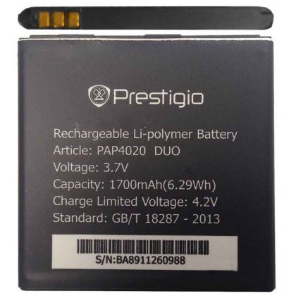 акумулятор prestigio pap4020, pap3500 [original prc] 12 міс. гарантії