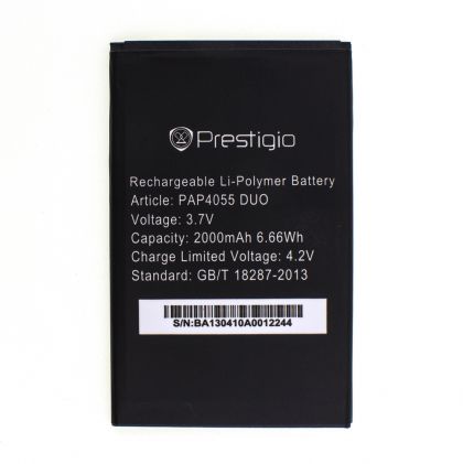 акумулятор prestigio pap4055 [original prc] 12 міс. гарантії 2500 mah