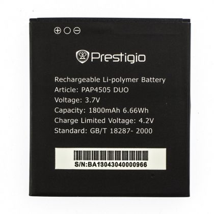 акумулятор prestigio pap4505 [original prc] 12 міс. гарантії