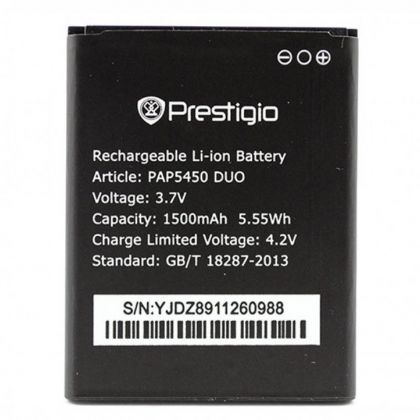 акумулятор prestigio pap5450/pap5451/pap5457 [original prc] 12 міс. гарантії, 1500 mah