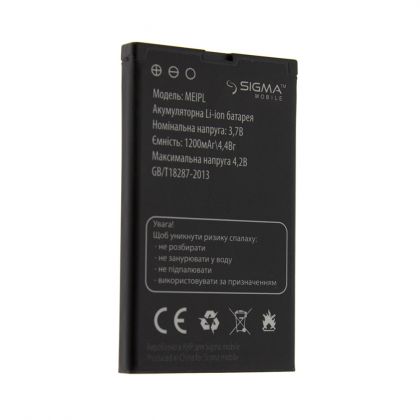 акумулятор sigma elegance / meipl 1200 mah [original] 12 міс. гарантії