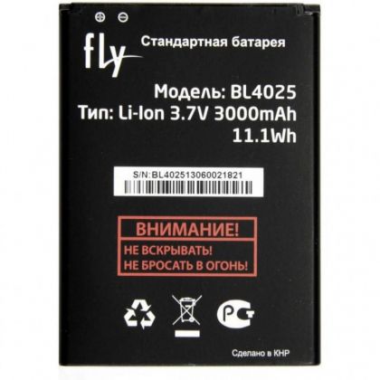 акумулятор fly bl4025 (iq4411) [original prc] 12 міс. гарантії