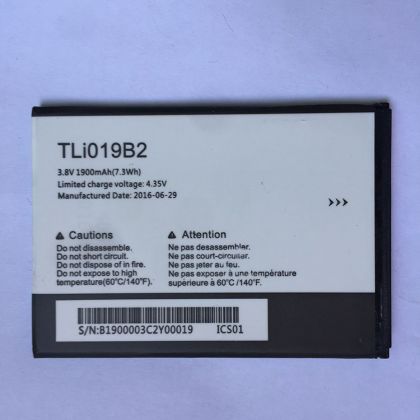 акумулятор alcatel pop c7, ot7040d, ot7041d (tli019b1, tli019b2) [original prc] 12 міс. гарантії