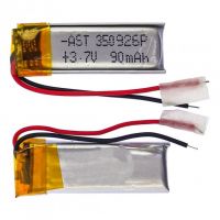 Акумулятор 350926P універсальний з контролером, 4,5 х 9 х 26 мм (90 mAh)/ для TWS навушників, Bluetooth гарнітур, MP3 рлеєрів