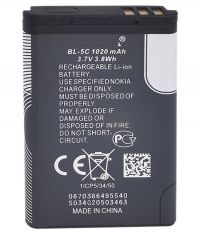 акумулятор nokia 216 / rm-1187 / (bl-5c 1020 mah) [original prc] 12 міс. гарантії