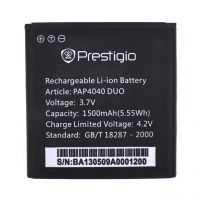 Акумулятор для Prestigio PAP4040 [Original PRC] 12 міс. гарантії, 1500 mAh