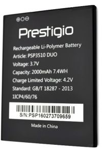 Акумулятор для Prestigio PSP3510 Wize G3 (2000 mAh) [Original PRC] 12 міс. гарантії
